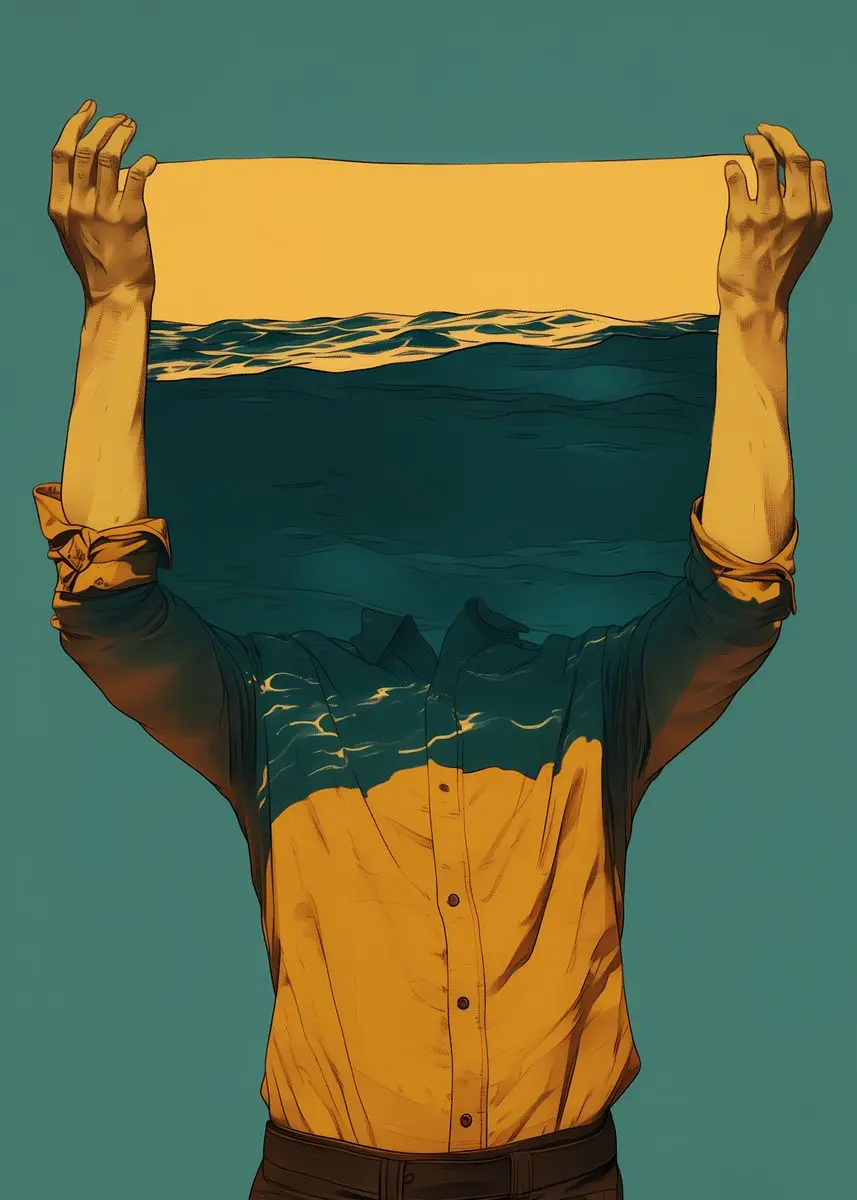 Surreal Modern Mindfulness Canvas Wall Art: Abstract Prints