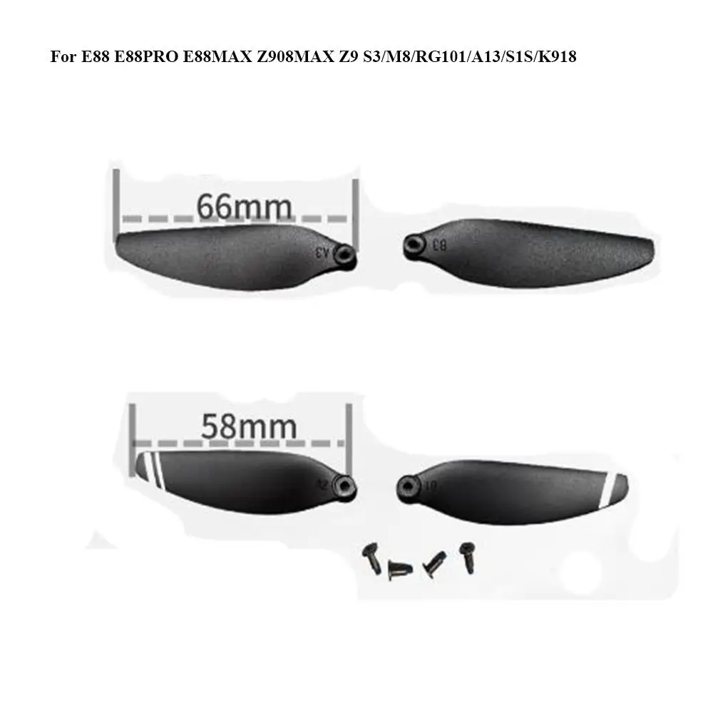 Hélices de Drone 3 Pales Couleurs Vives Lot de 4