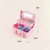Children Makeup Kit Toy Secure Non-Toxic Washable Makeup Set Little Girls Pretend Play Princess Makeup Toys Kit Birthday Gifts 5