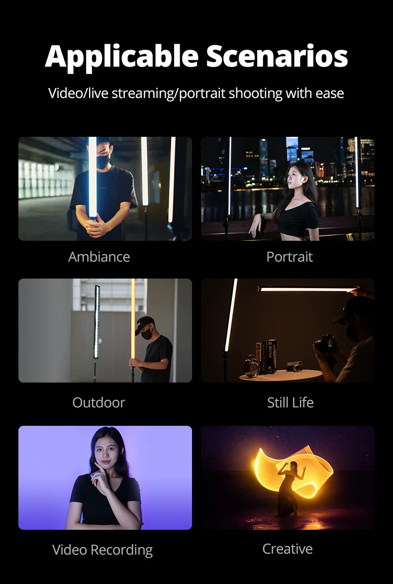 A2 plus 2500K-8500K RGB Tube Light Full Color LED Video Stick Light ,CRI 95+ TLC