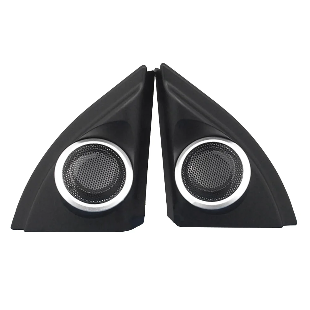 Car Door Panel Audio Horn Cover Tweeter Triple-Cornered Speaker Loudspeaker Cover Trim for Toyota Vios Yaris