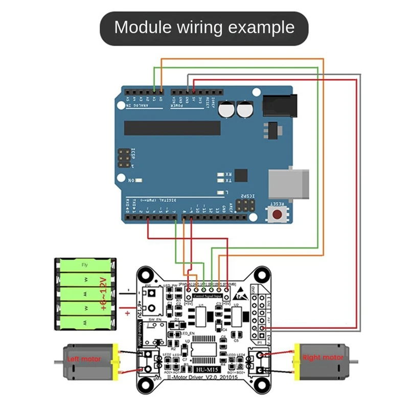 Dual-Channel DC Motor Drive Module TB6612 Motor Positive And Negative Drive Control Smart Car DIY Accessories