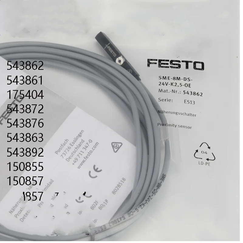 

FESTO SME-8M-DS-24V-K-7.5-OE 543876 (3-жильный провод длиной 7,5 м)