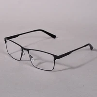 Lunettes de lecture Anti-lumière bleue pour hommes, verres dioptrique à monture complète de haute qualité, pour hommes d'affaires presbytes + 100 + 200 5