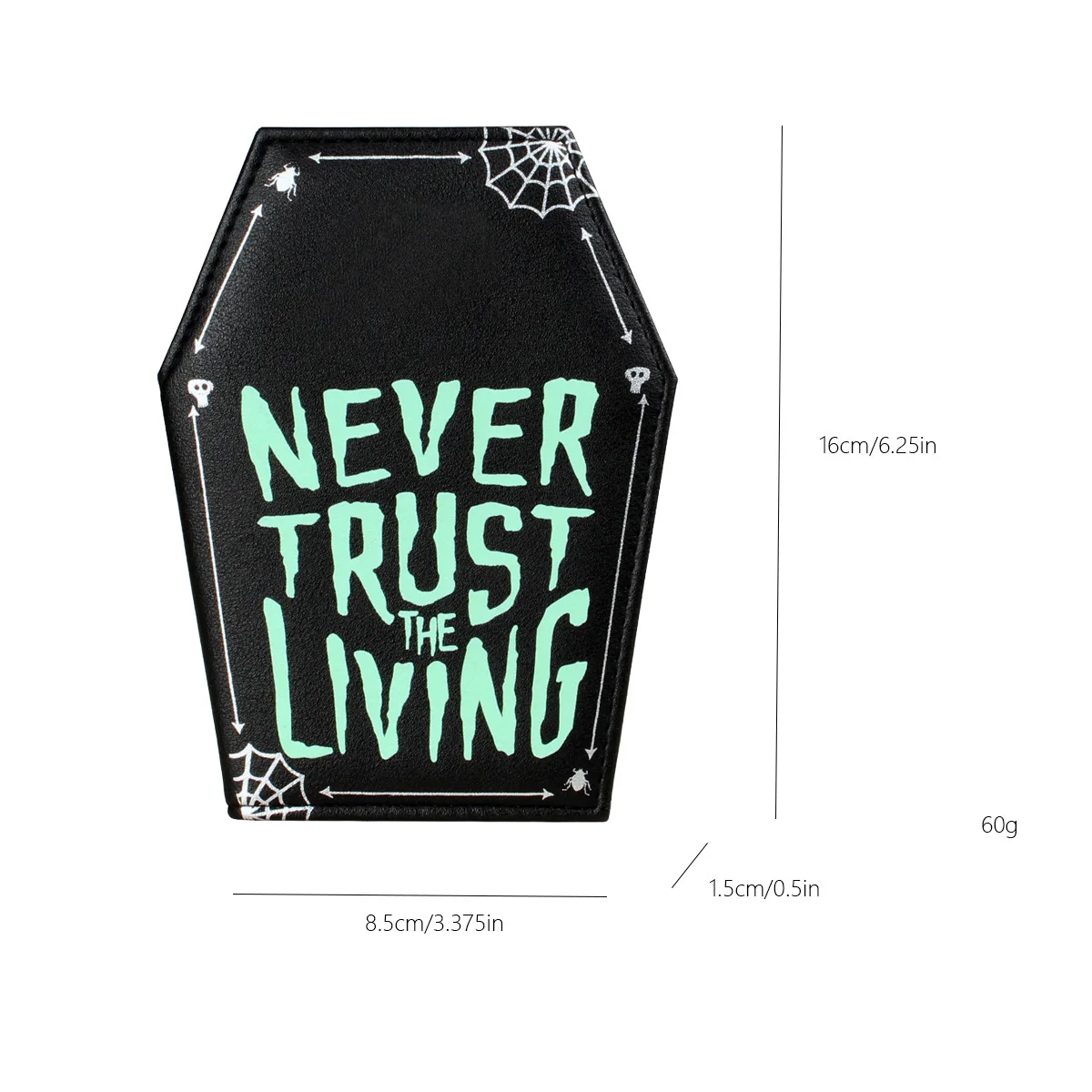 Never Trust The Living Glow-In-The-Dark Cardholder