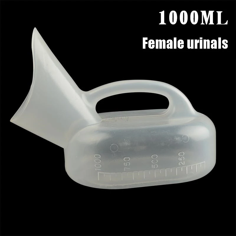 Portable Mobile Urinal Toilet Aid Bottle Outdoor Camping Car Travel Male Disability Old Man Laying In Bed With Catheter