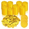 60PCS Plastic Pirate Coins Silver And Gold Bulk Treasure Hunt Toys For Kids Halloween Cosplay Party Supplies Classroom Prizes 1
