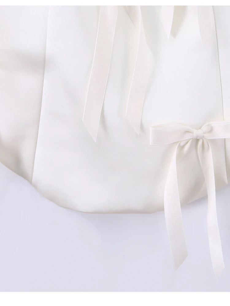 Women's Bow Halter Top 2025 New Sleeveless Backless Sexy Short Tops Fashion Personality Elegant Summer Top