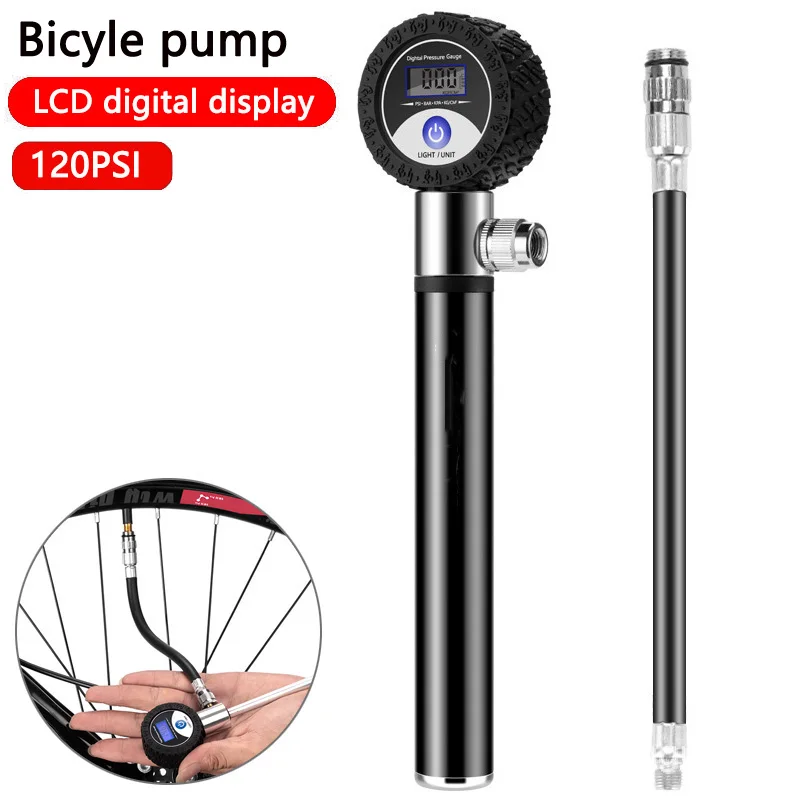 120psi MTB Suspension Air Pump Bicycle Shock Fork Pump Bike Motor