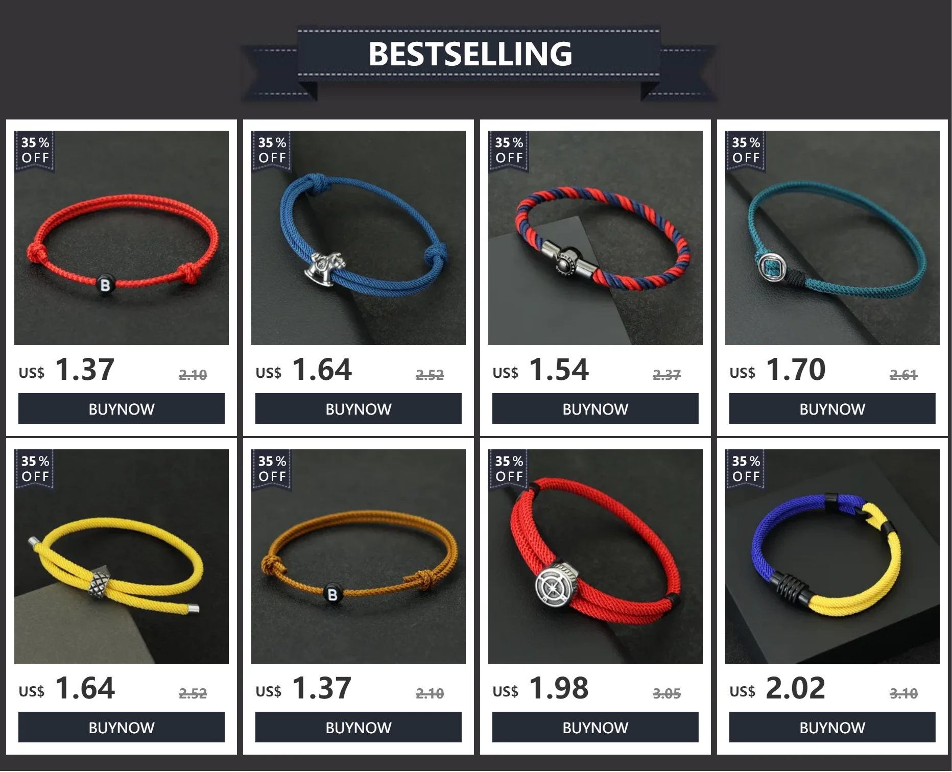 Neues handgefertigtes verstellbares Seilarmband Unisex 4mm dünne Schnur Beziehungsarmband Paar Armband Glücksfaden Brazalete Pulseira – Detail 1