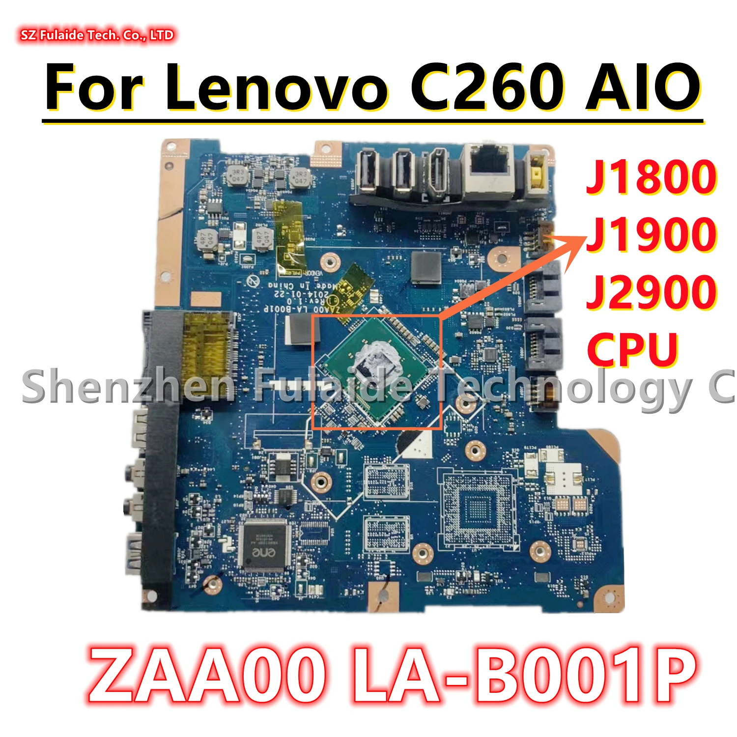 Placa-mãe tudo-em-um para Lenovo, CPU, ZAA00, LA-B001P,