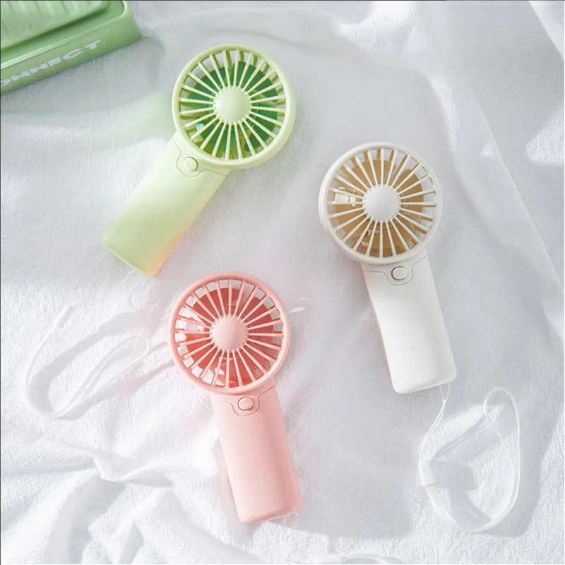  Portable Fan Convenient Creative Small Fan Pocket Hand-held Fan Lightweight AA Battery Handheld Mini Fan Air Coolers 