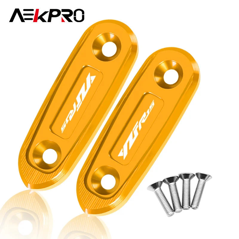 Neueste yzf r3 r15 motorrad windschutz scheibe spiegel loch abdeckung angetrieben rückspiegel eliminatoren kappe für YZF-R3 YZF-R15 v3 yzfr3 yzfr15 – Detail 23
