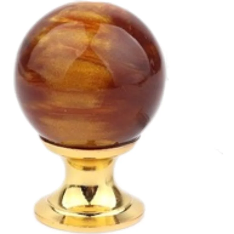 Luxury Amber Shell Tiger Eye Gold Cupboard Pulls Drawer Knobs Door Window Handle Kitchen Furniture Handle Hardware door handles cabinet handles