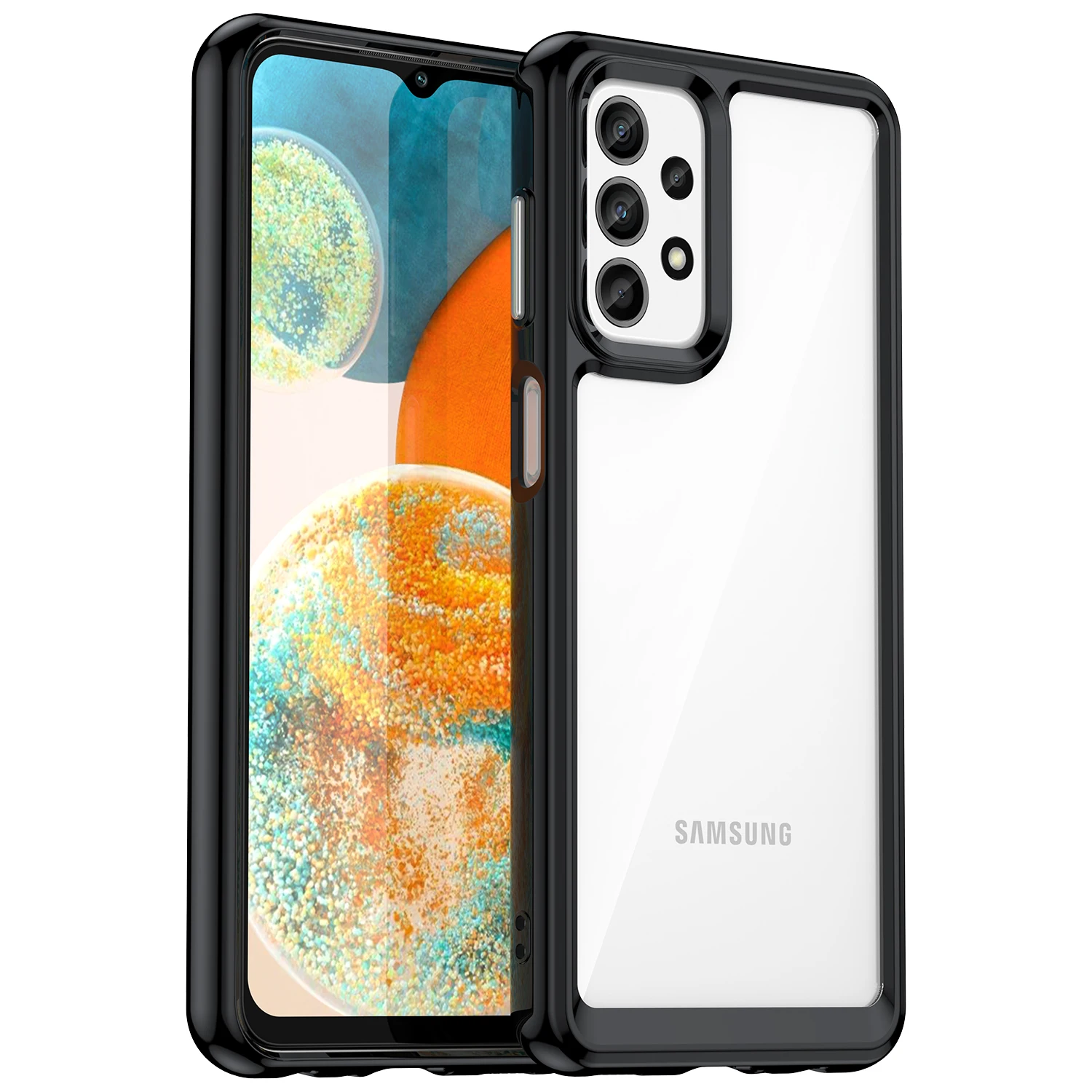 Rugged Shield Colorful Shockproof TPU Bumper Phone Case