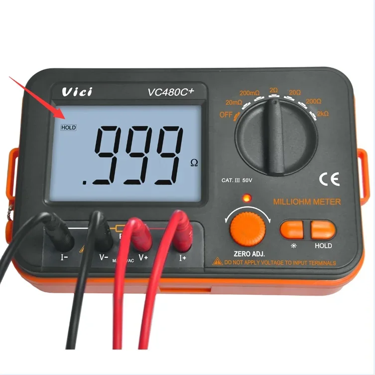 

VC480C+ Digital Micro Ohmmeter Milliohm Meter