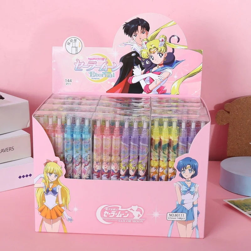 

2023 New Sailor Moon Press Gel Pen Set Cute 0.5 Mm Black Ink Signature Pen School Office Writing Supplies Student Prizes Gifts