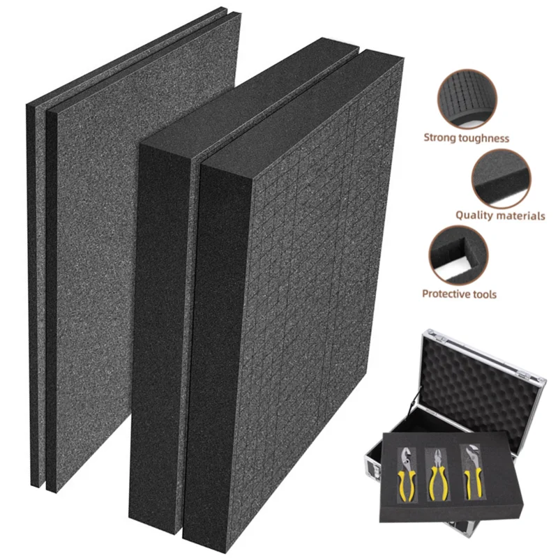 Pick And Pluck Foam N/A Polyurethane Pre-Cut Sheets 16x12x2 In For