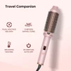 Curling Iron Brush PTC Heated Thermal Brush Ceramic Hair Curler Hot Brush Create Loose & Volume Curls Heating Hair Styling Brush 4