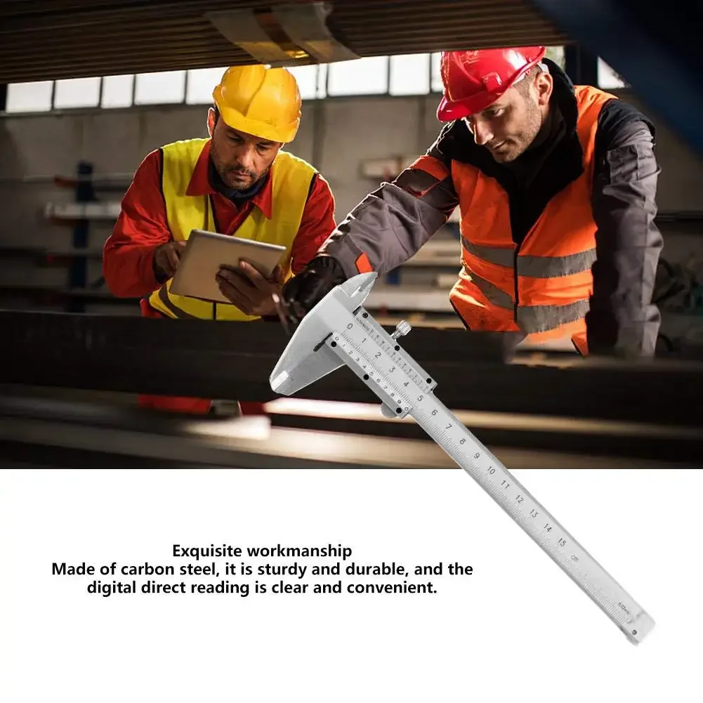 0.02mm/0.001" Stainless Steel Vernier Caliper 0-6Inch/0-150mm Manual