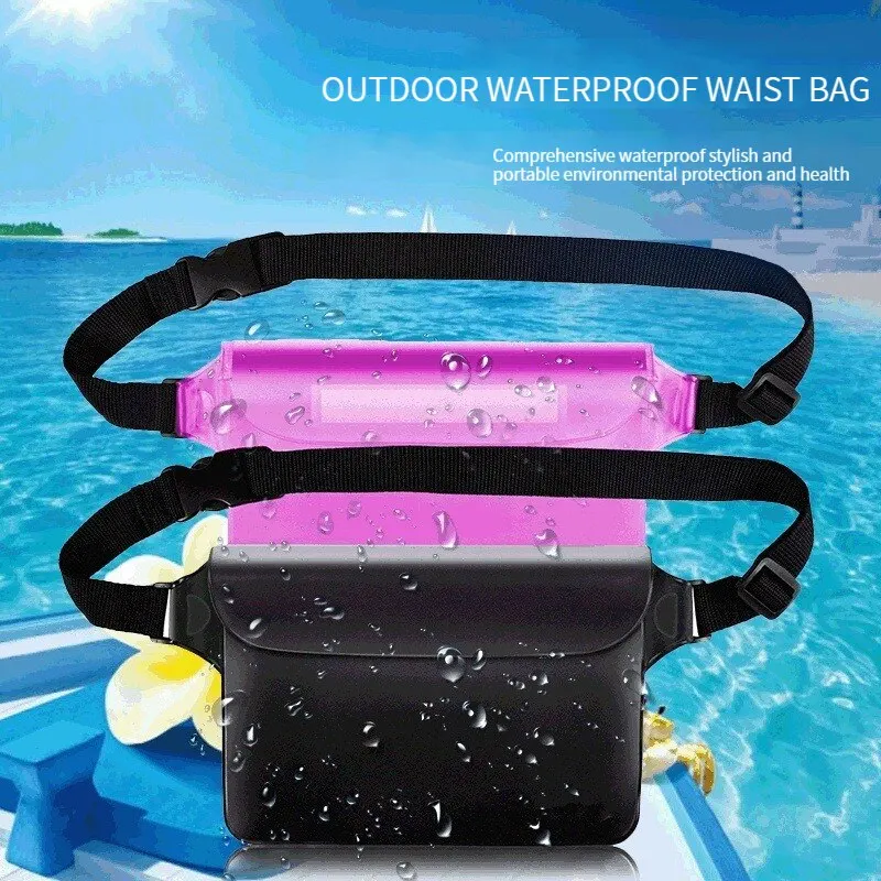 Swimming Bag Waterproof Swimming Bag Ski Drift Diving Shoulder Waist Pack Bag Underwater Mobile Phone Bags Case Cover For Beach Boat Sports