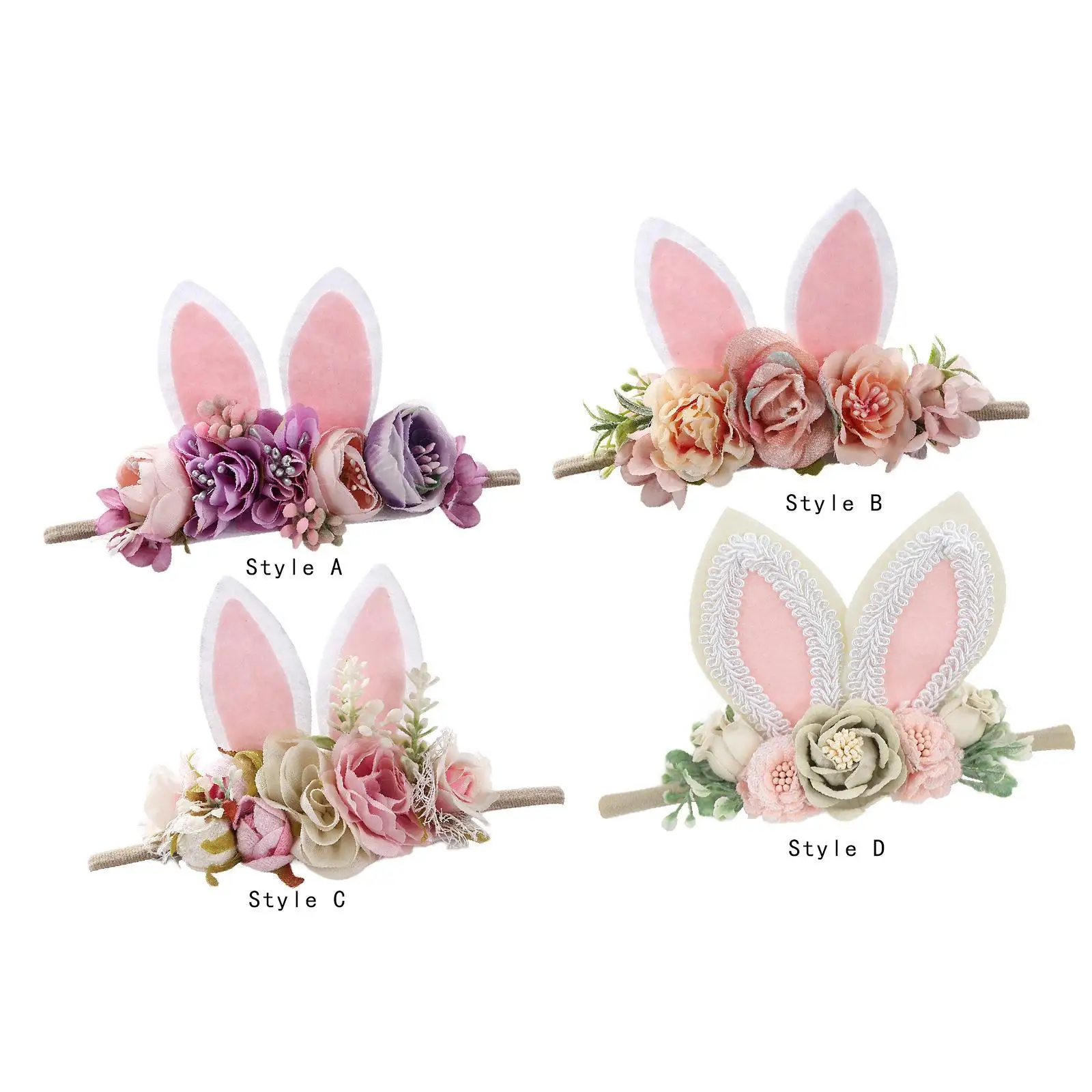 Animal Ears Headband Festival Cute Decor Kids Elastic Headband Girls Headwear Hair Styling Accessories for 0-4 Years Girls Kids