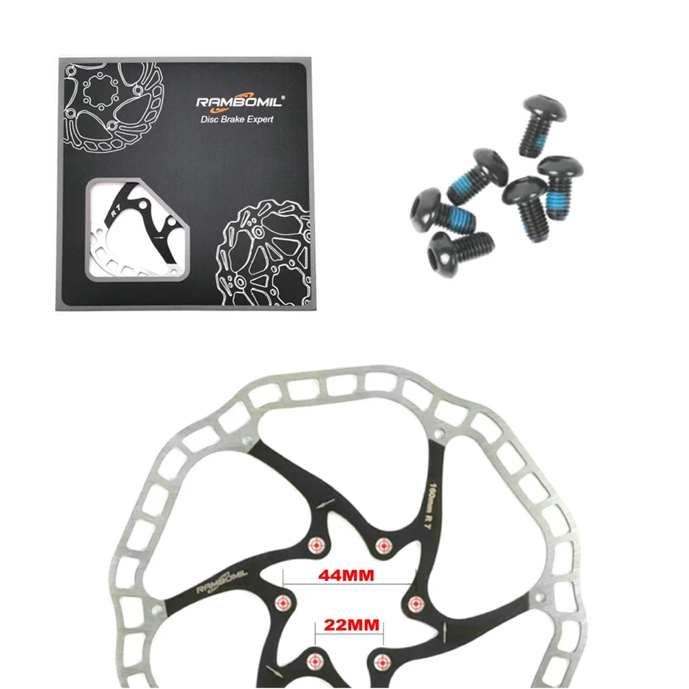 Ultra-light Bicycle Hydraulic Disc Brake Rotors MTB Bike Road Racing Bike Brake Disc Rotor 140/160/180mm 6 Bolts