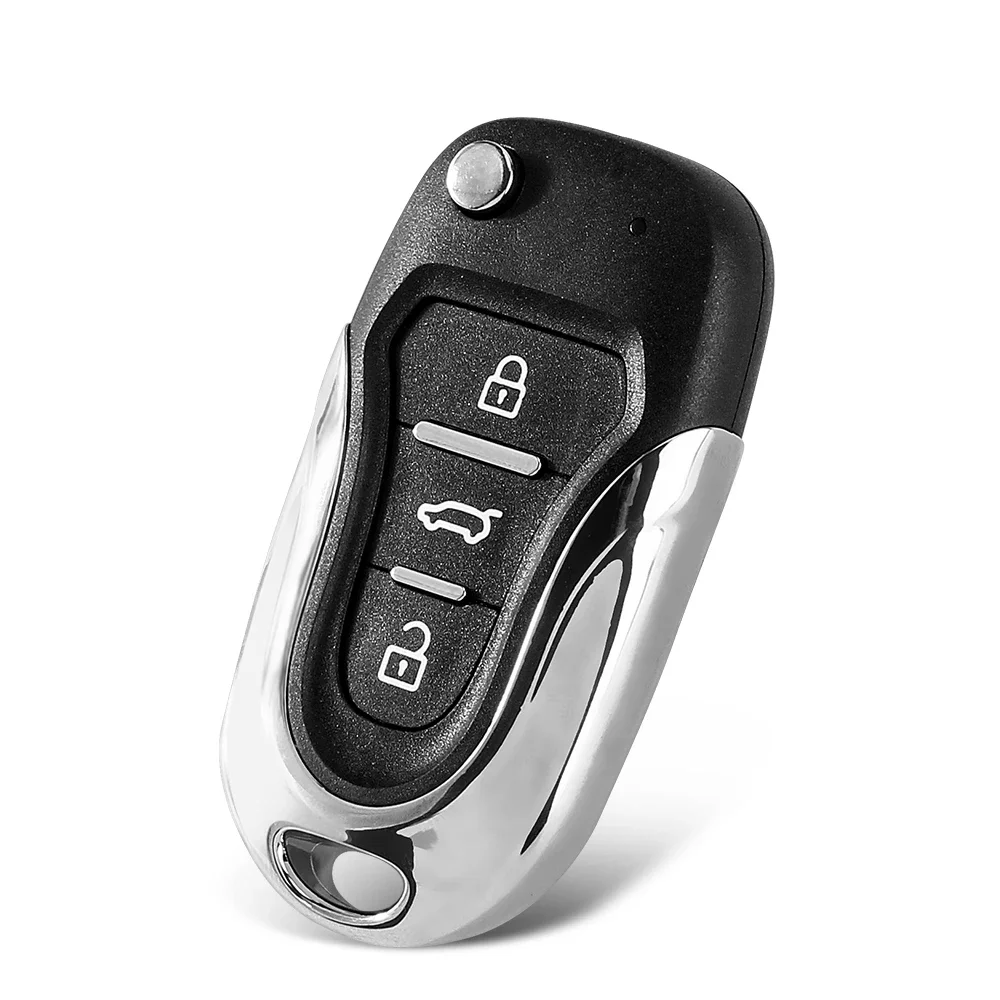 KEYYOU Replacement Folding Modified Car Key Case - 3 Buttons