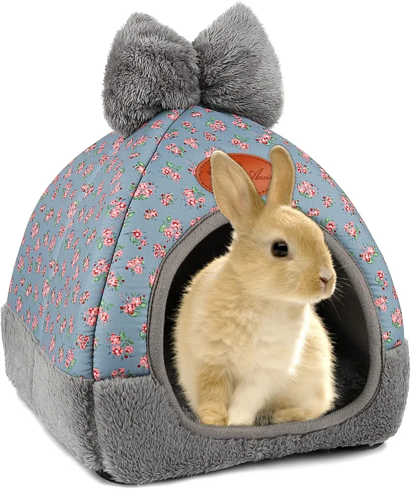 BunnyBedWarmcaviaCaveBedsCuteBowknotHouseHideoutsCage