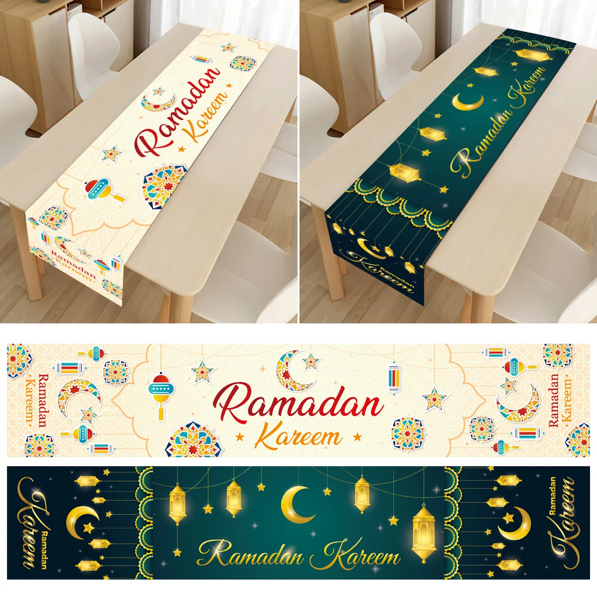 ramadan kareem table runner