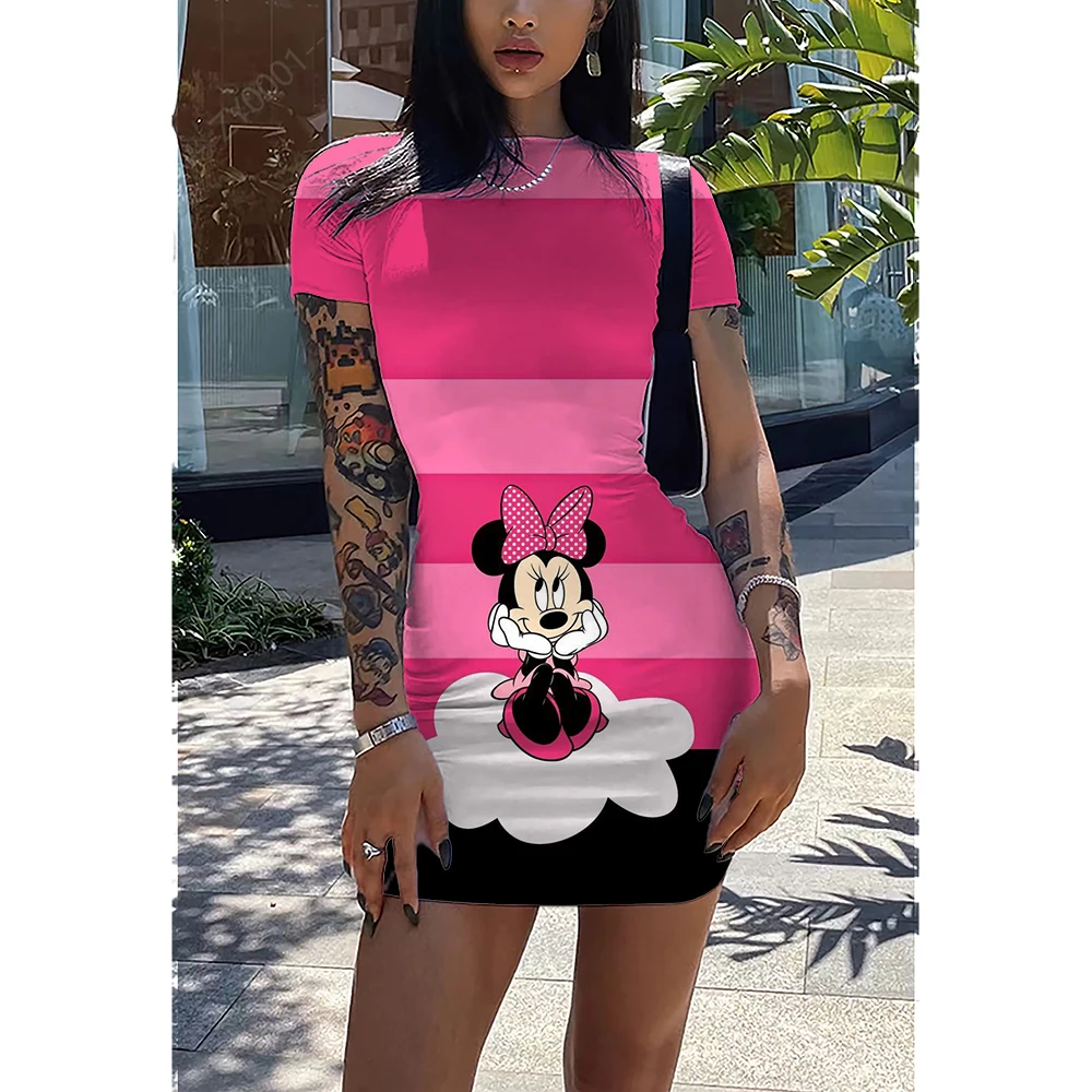 

Disney Women's Summer Dress Dresses Woman Spring Summer 2022 Fashion Women Boho Clothing Beach Outing Green Silk Dress Playa