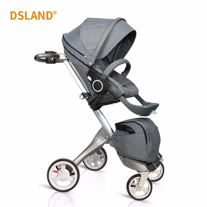 Cochecito de bebé de lujo 3 en 1 con asiento de coche alto Paisaje Pram  para recién nacidos sistema de viaje Baby Trolley Walker plegable Carro -  China Cochecito de bebé 3