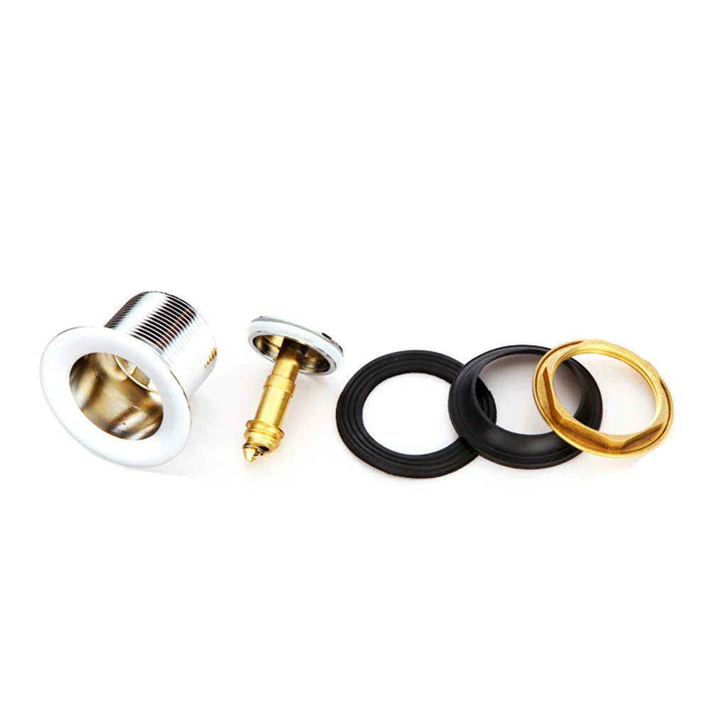 

Bathtub Thicken Push Down Easy Install Sink Waste Strainer Universal Basin -Up Filter Drain Plug Accessory Bathroom
