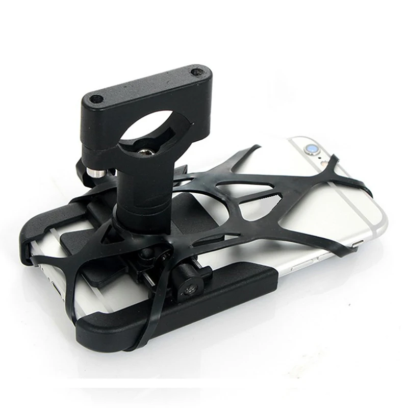Bike Motorcycle Phone Mount Tether X Web Grip Silicone Cell Phone Holder Band Universal Elastic Rubber Security Strap bicycle phone holder