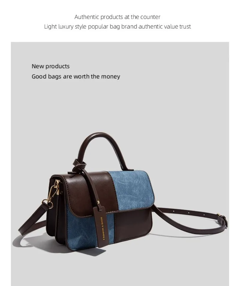 French retro women shoulder bag