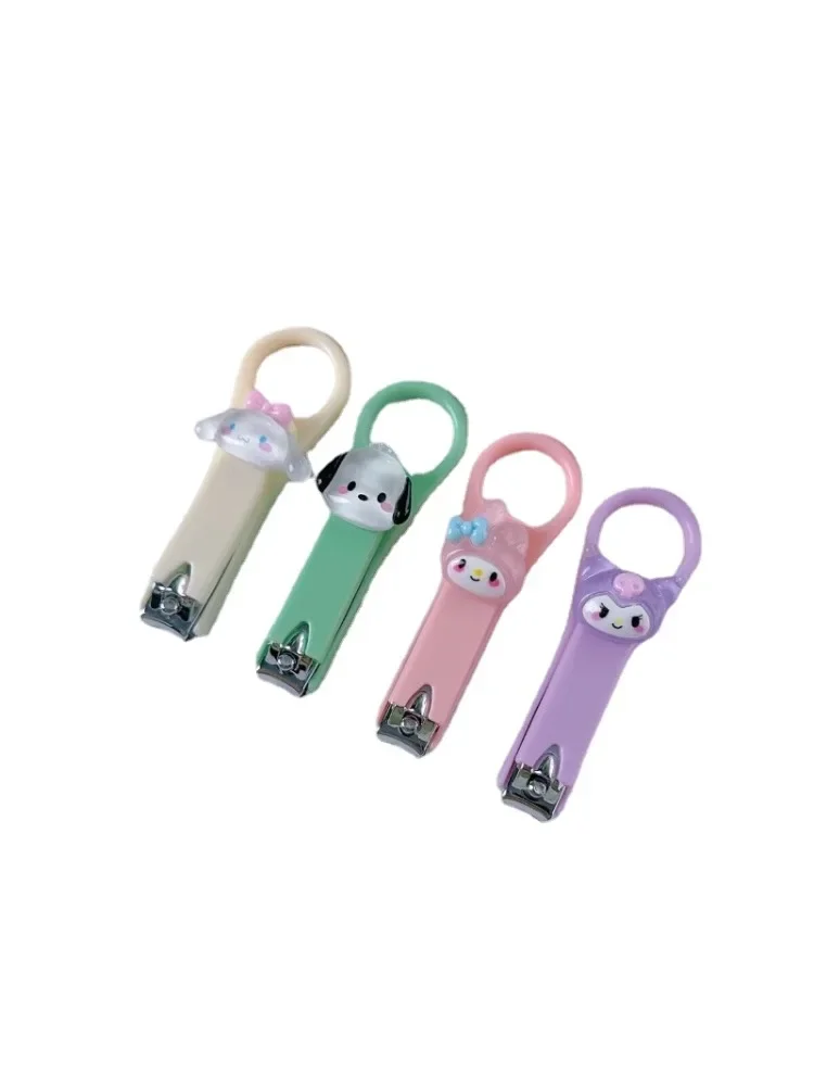 

Wholesale New My melody Cinnamoroll Kuromi Mini Nail Clipper Cartoon Creative Children Home Portable Small Keychain Nail Clipper