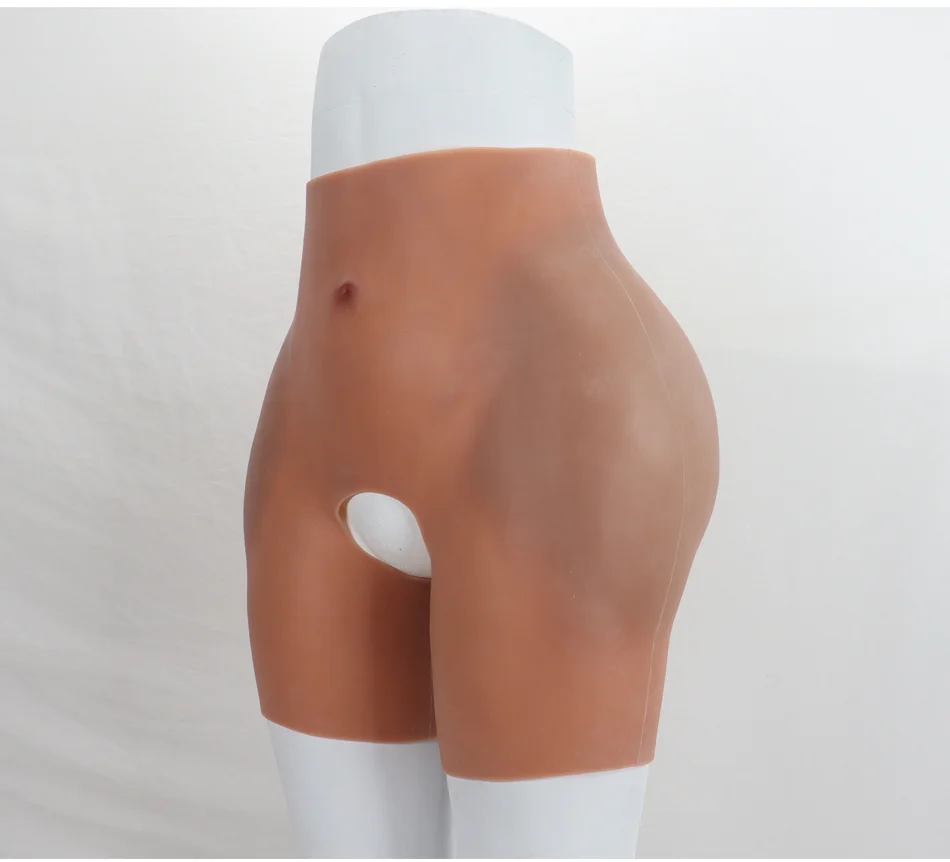 Calça feminina de silicone com abertura na virilha para aumento de glúteos e quadris, modeladora artificial com enchimento, ideal para cosplay de mulheres africanas plus size._voghion.com