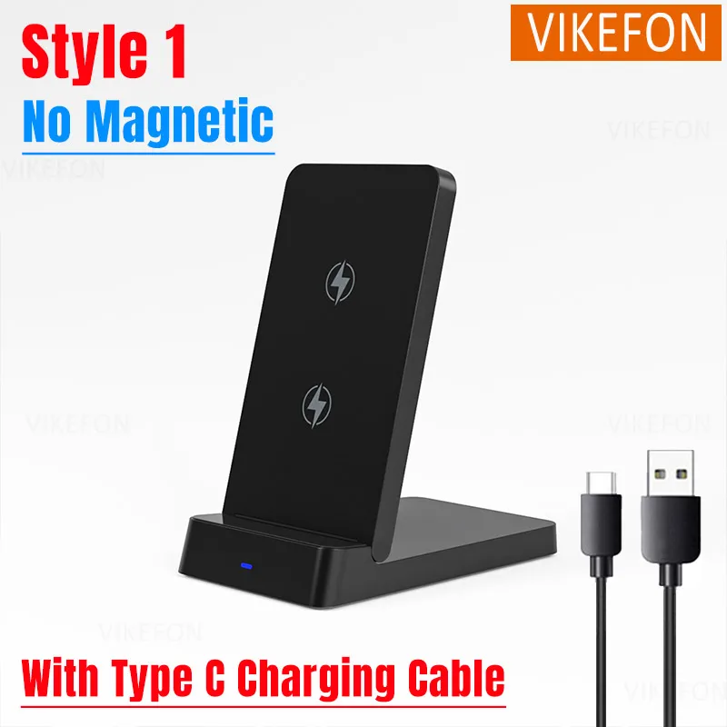 Бездротовий зарядний пристрій Телефон Настільний складний тримач Підставка для iPhone 16 15 14 13 12 Pro Max Samsung S24 Xiaomi Fast Charging Station