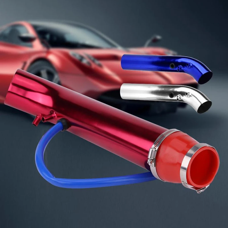 New 76mm Car Refitted Winter Mushroom Head Air Filter Intake Pipe Filter High Flow High Cold Air Aluminum Pipe Kit