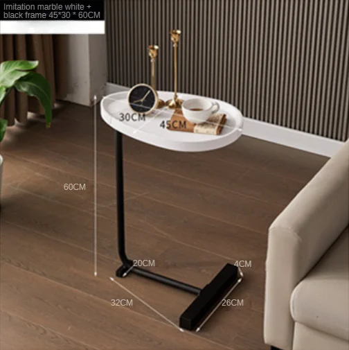 Nordic Modern Morocco And Simplicity Corner Table Living Room Home Sofa Side Table Hotel Homestay Bedside Side Table Wholesale White Stone black
