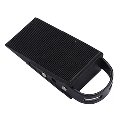 Non - Slip Stainless Steel Hidden Door Stop for Wooden and Glass Doors (Black)