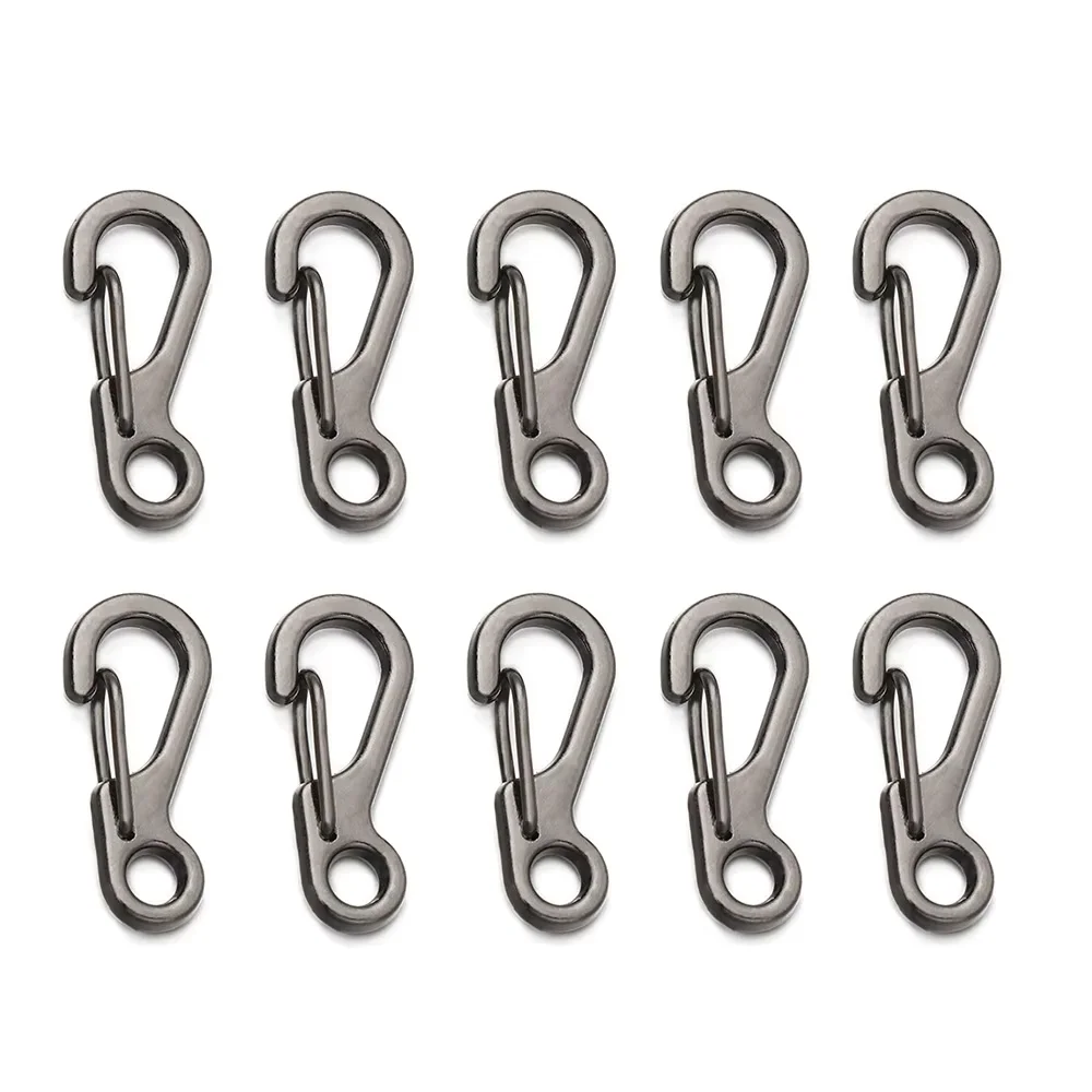 Key Chain Clip 4/10Pcs Carabiner D-Ring Spring Clips Mini Aluminium Alloy Hang Buckle Outdoor Camping