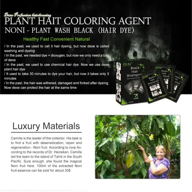 Sevichinstant Fekete Haj Sampon Szürke Fehér Sötétítő Súgó 5 Perc Alatt Aktivált Szén Smink Színű - Image 6