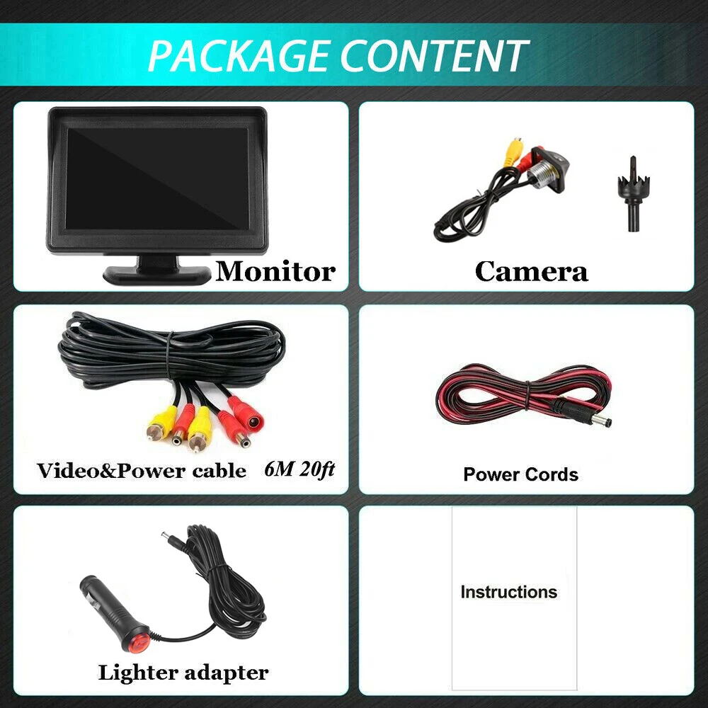ڵ  ī޶ ŰƮ, TFT LCD ũ, ĸ麸 ý, ڵ, Ʈ, Ⱦ, SUV,  ġ, 4.3 ġ