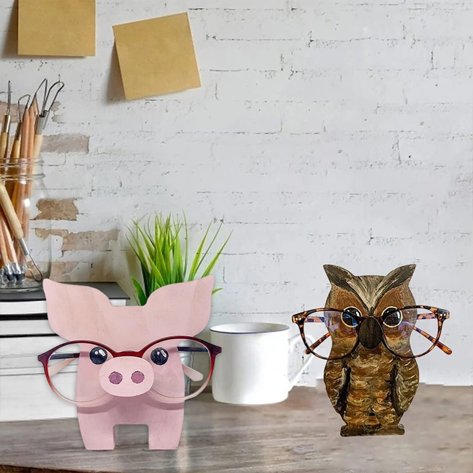 Soporte Para Gafas Con Forma De Calavera De Resina – Con Bandeja, Decoración Vintage Para Escritorio, Hogar U Oficina