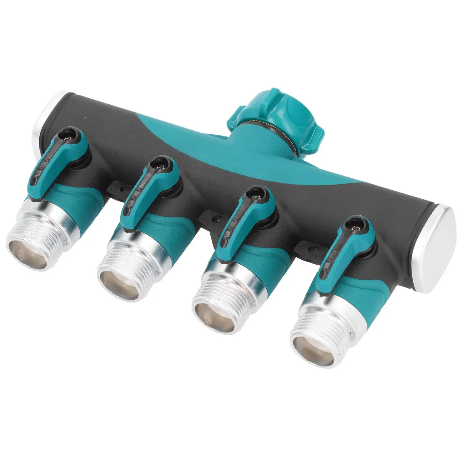 4-Way Garden Water Splitter Connector-European Standard Thread Irrigation Valve Fittings
