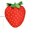Cuddly Strawberry Plush Pillow Soft Toy Simulation Fruit Toy Stuffed Fruit Plushies Snuggly Pillow Birthday Gift for Kid & Adult 2