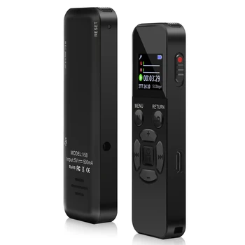 V58 USB 플래시 드라이브 음성 활성화 디지털 오디오 녹음기, MP3 플레이어, 1536Kbps WAV, 40H 연속 녹음 장치