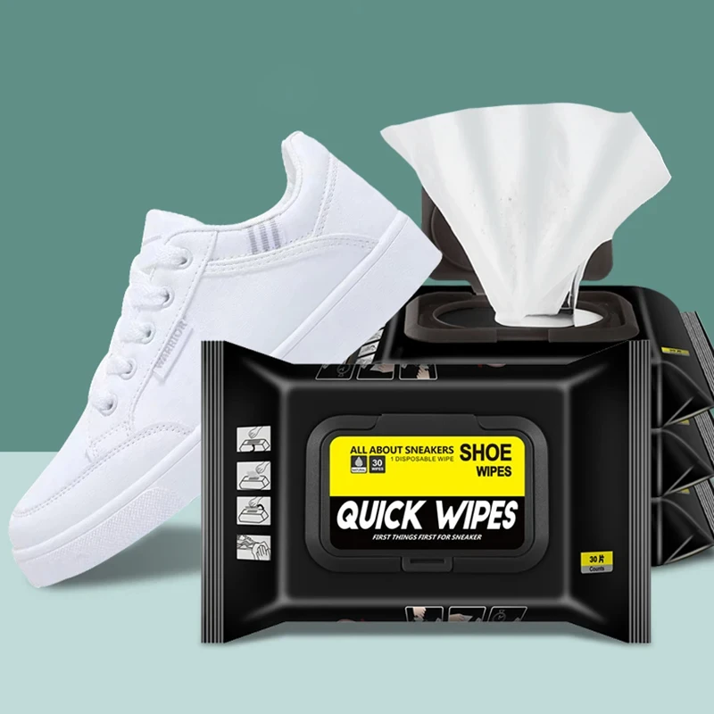 Cleaning Cloth Towel Cleaning Cloth Dish Cleaning Cloth Microfiber Dish Cloth Dish Cloth 12Pcs/30Pcs Disposable Shoes Clean Wipes Portable White Shoes Cleaning Care Wipes Sneakers Cleaning Quick Wet Wipe