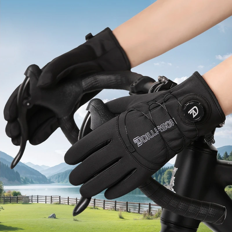 Sking Running Gloves  Winter Gloves Cycling Warm Outdoor Sport Touch Screen Road Bike Windproof Fishing Glove